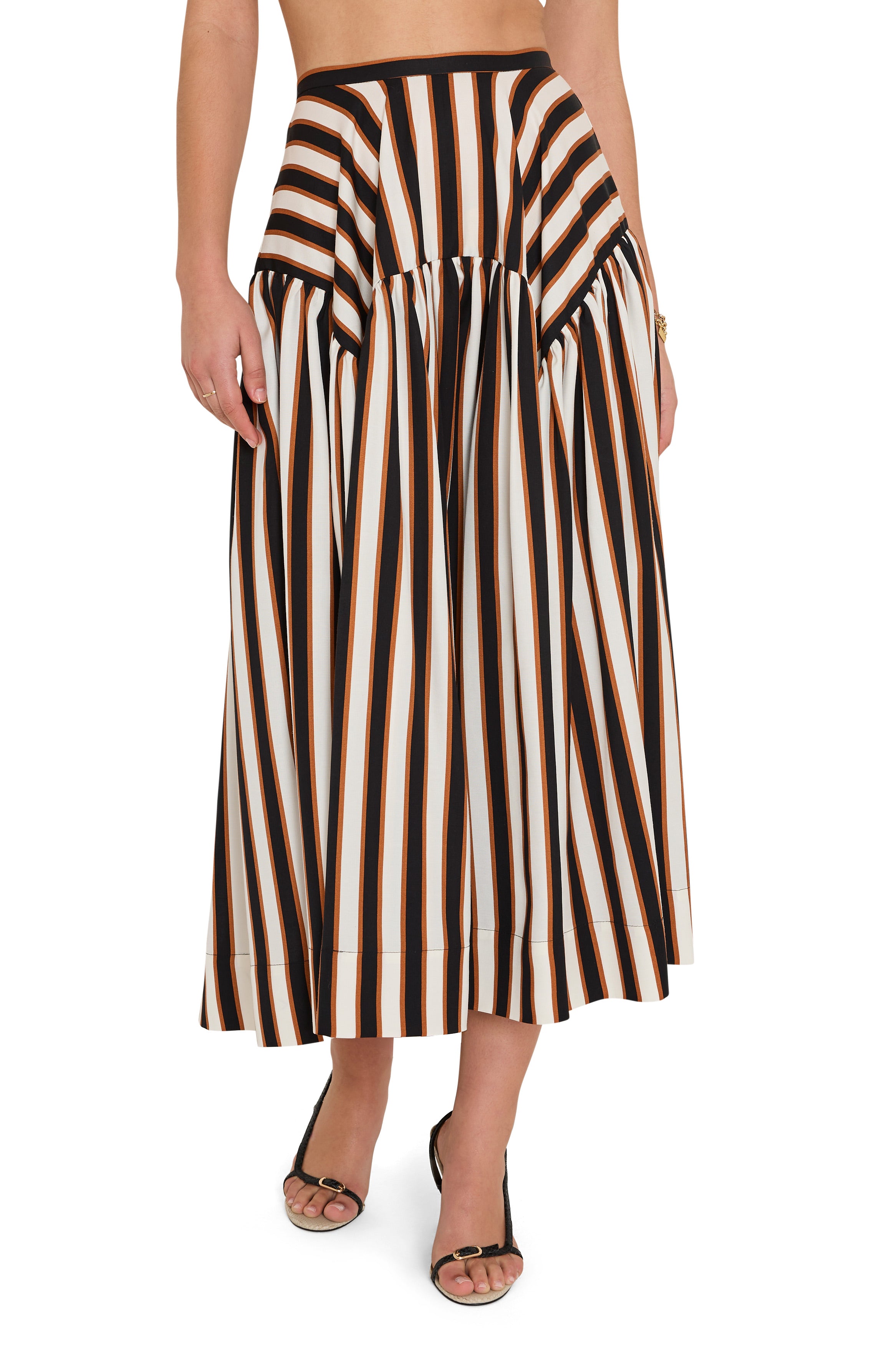 Spencer Midi Skirt in Sabla Stripe view 5