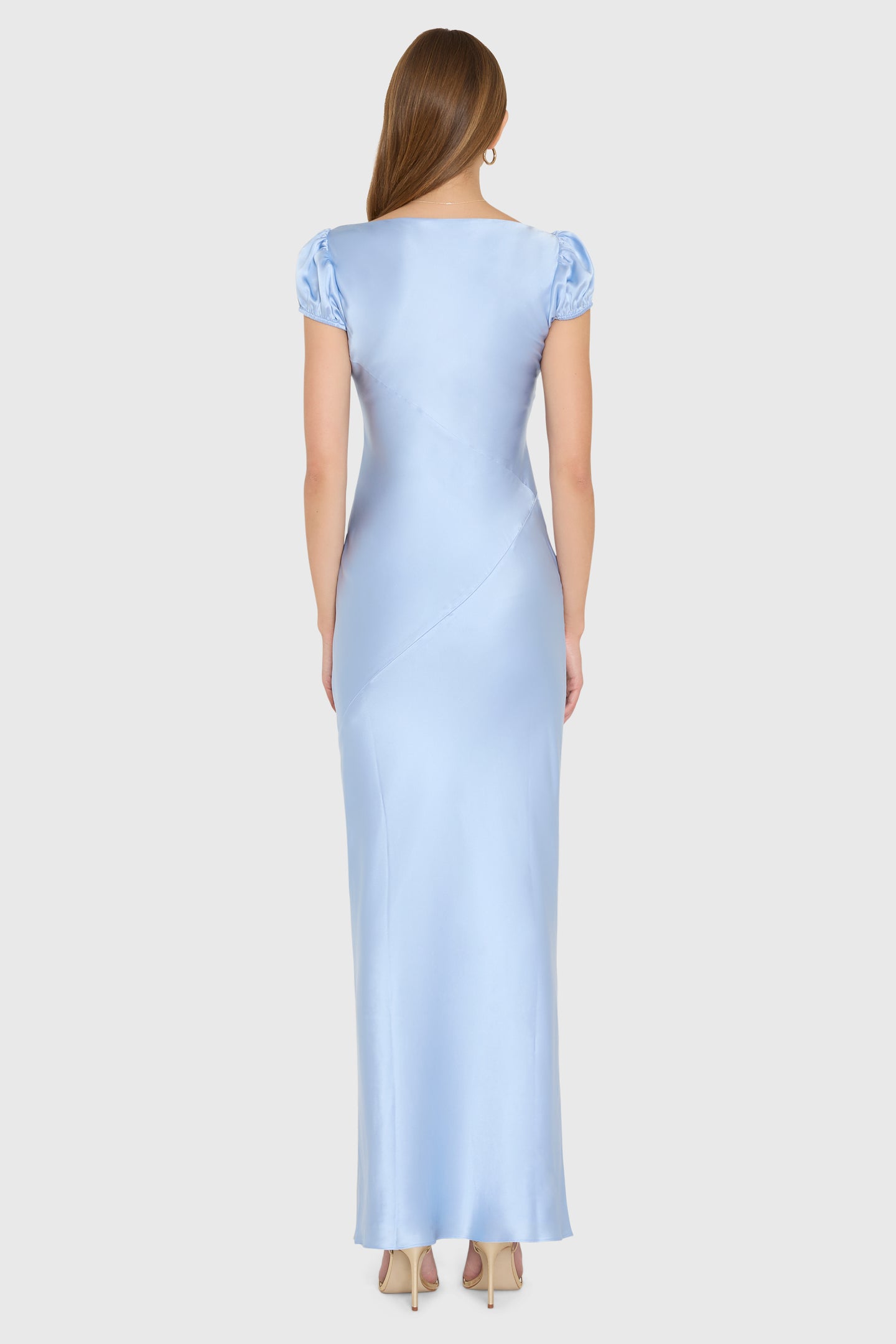 amanda uprichard blue silk dress Amanda Uprichard
