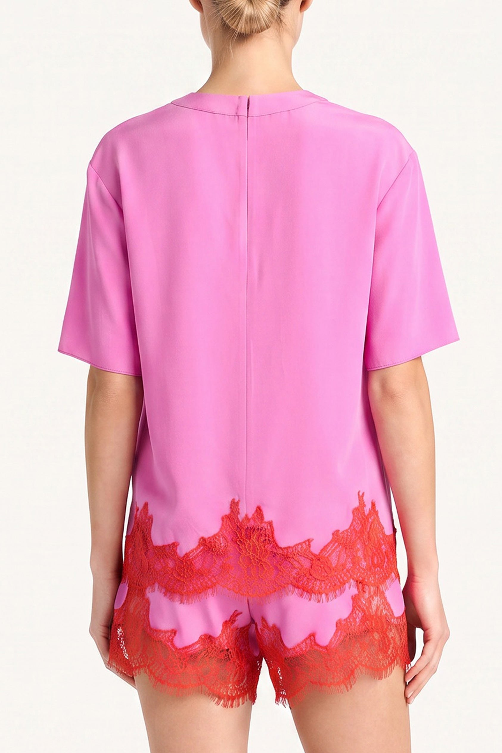Audrie Silk Top view 3