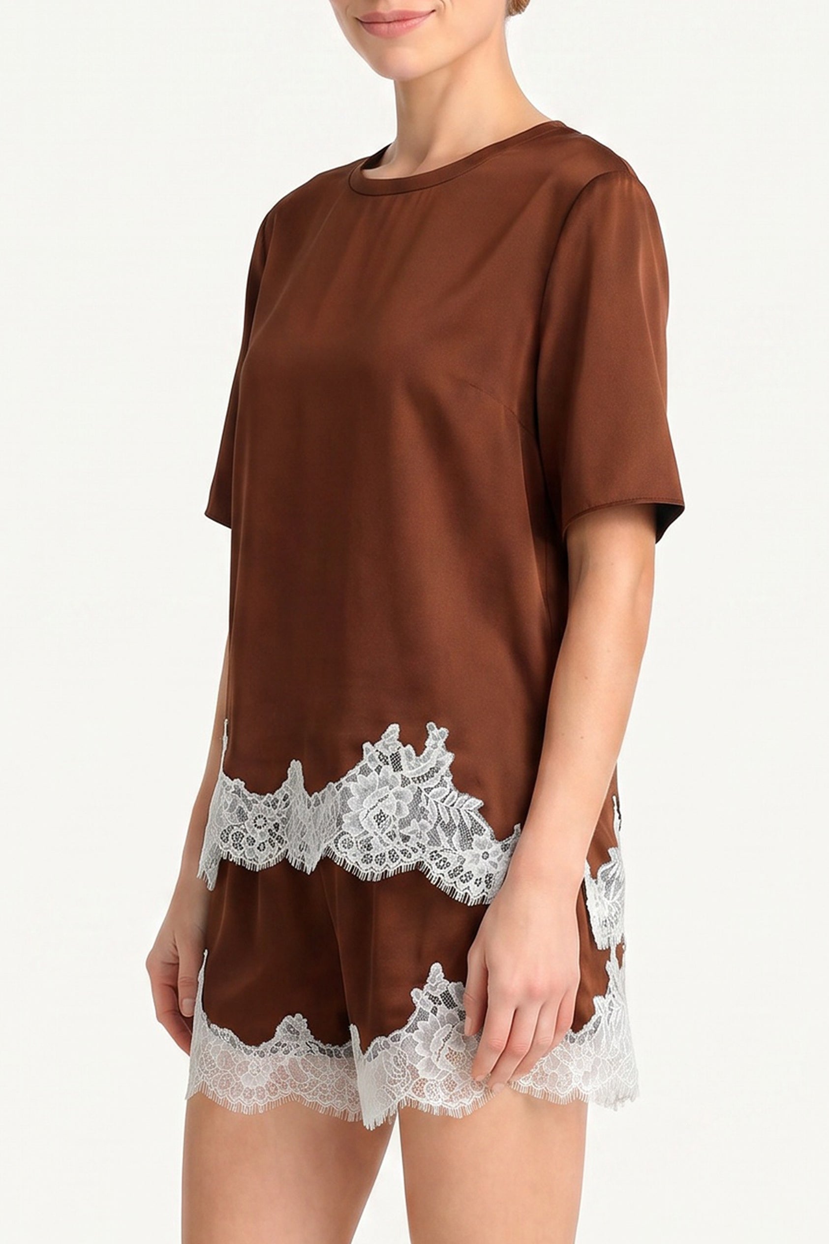Audrie Silk Top view 2