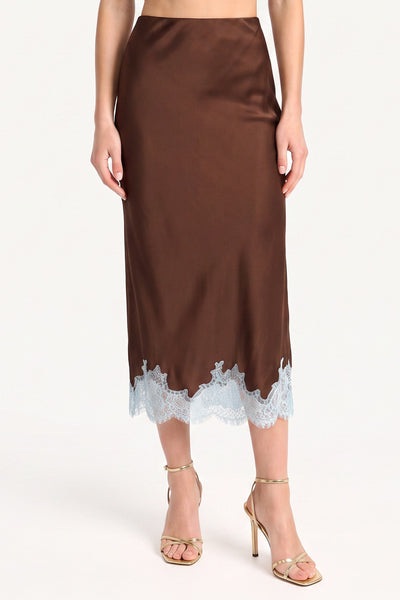 Audrie Silk Skirt