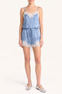 Audrie Silk Romper View 1