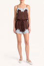 Audrie Silk Romper View 1