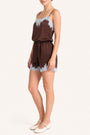 Audrie Silk Romper View 2