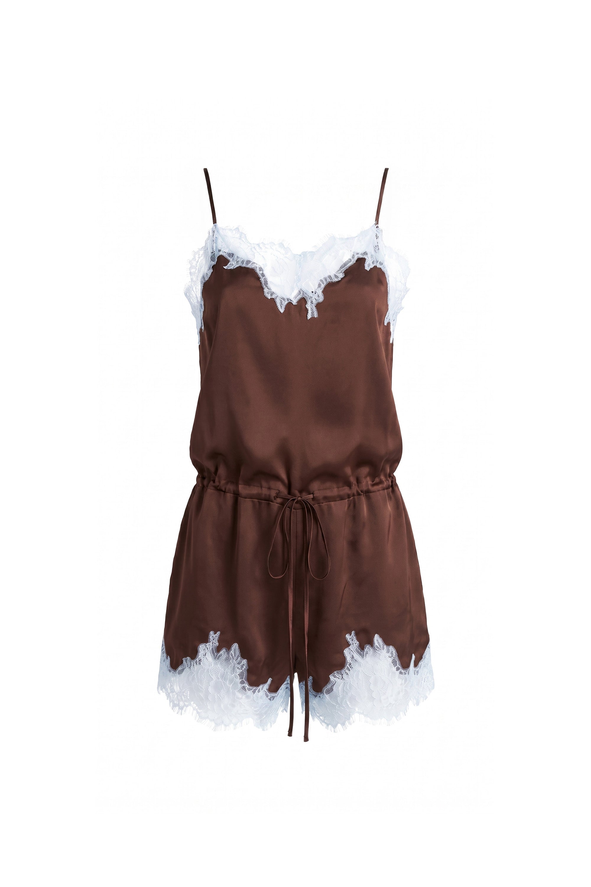 Audrie Silk Romper view 4