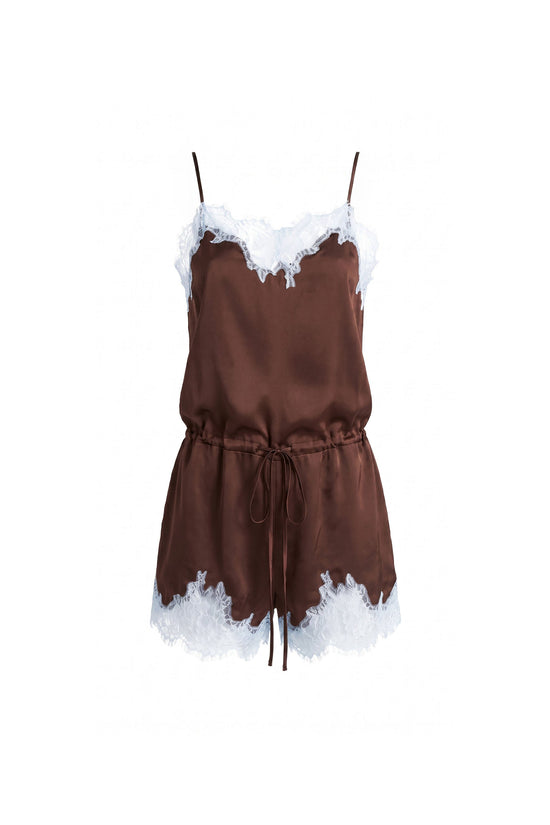 Audrie Silk Romper view 1