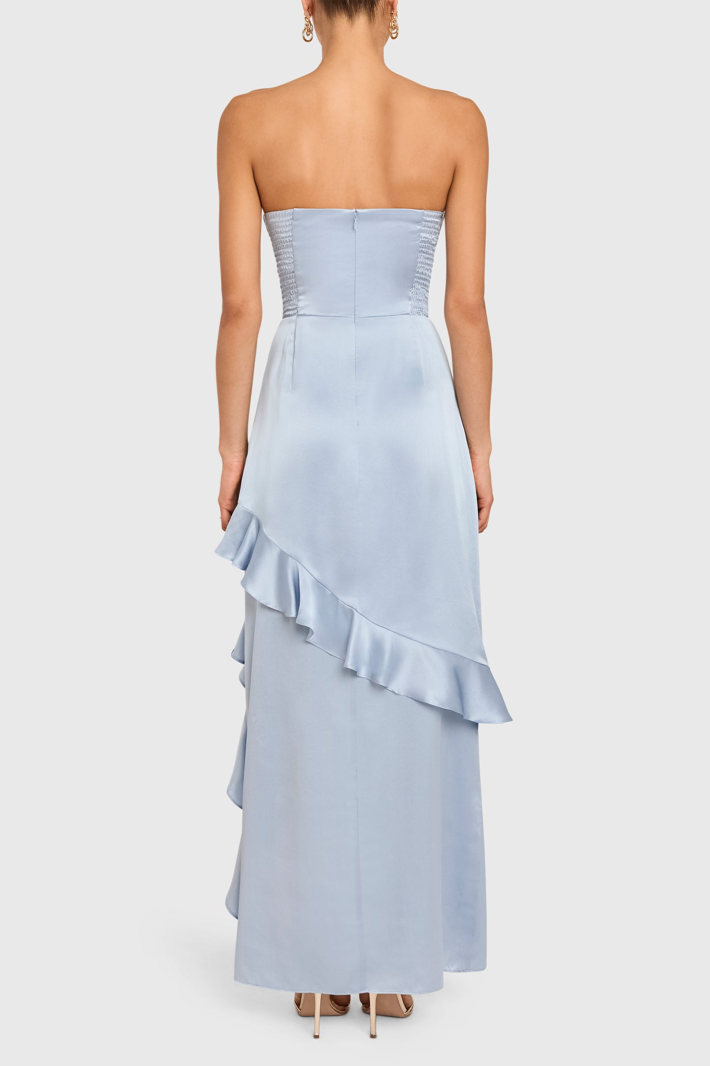 Magnolia Silk Maxi | Strapless Formal Gown