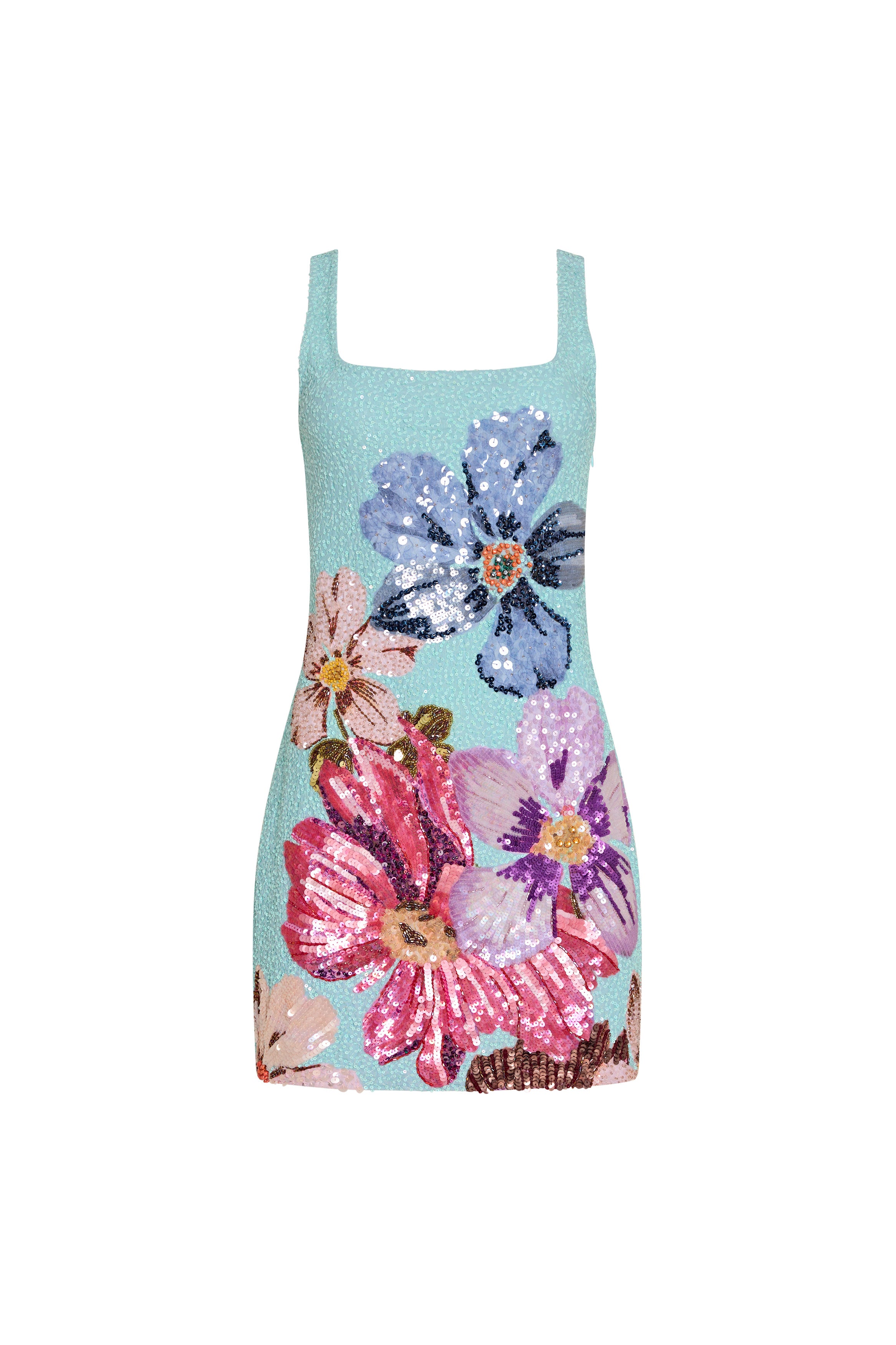 Augustine Dress in Daphne Floral Sequin