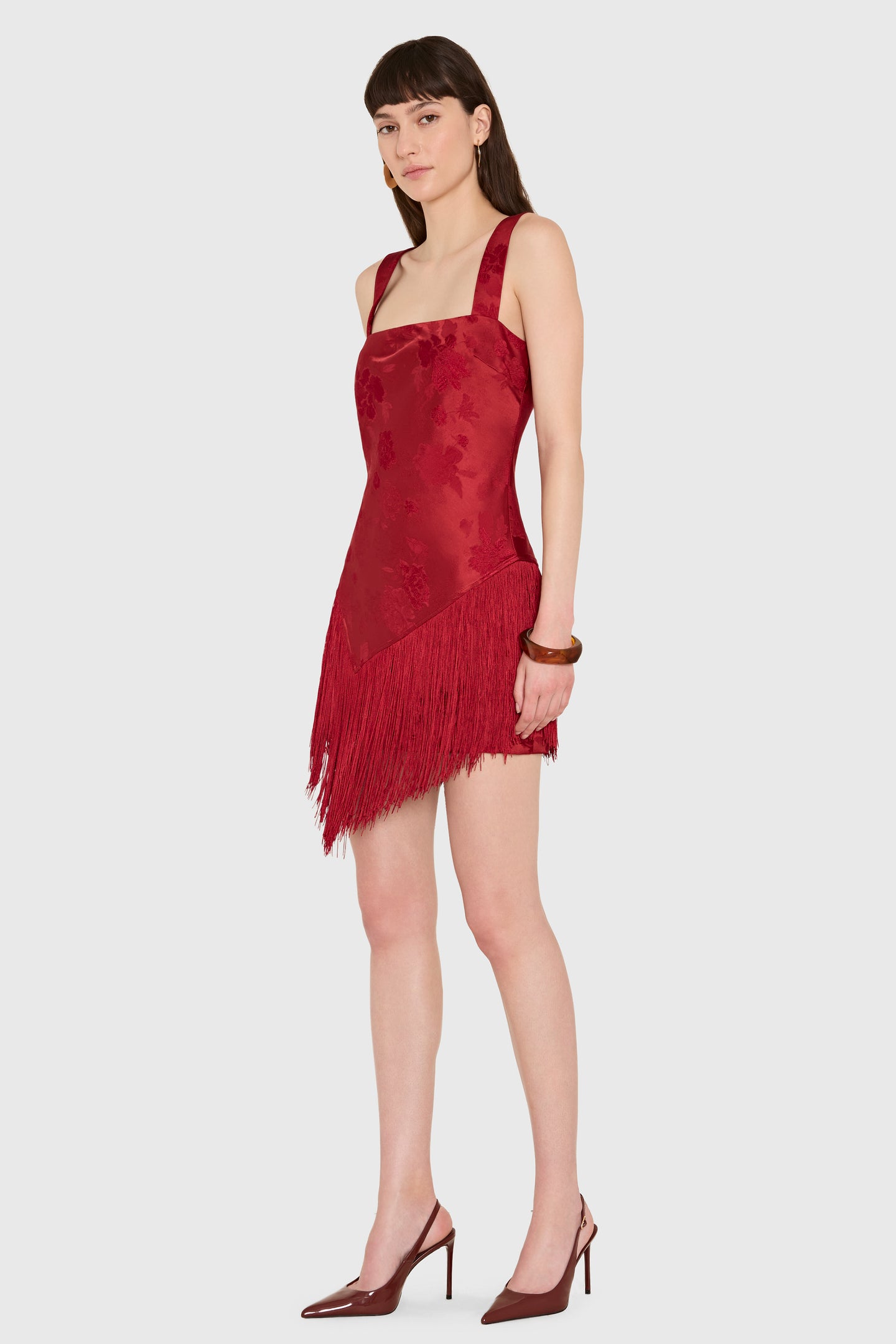 Amanda Uprichard Shelly Romper in Rosette - side view