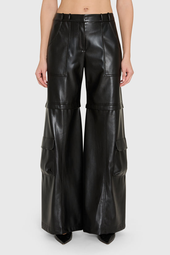 Lucas Pant in Faux Leather view 1
