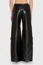 Lucas Pant in Faux Leather View 3