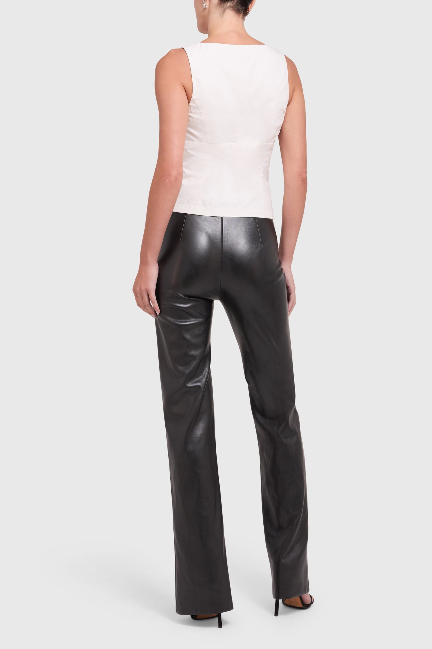 Tavira Pants in Faux Leather View 3