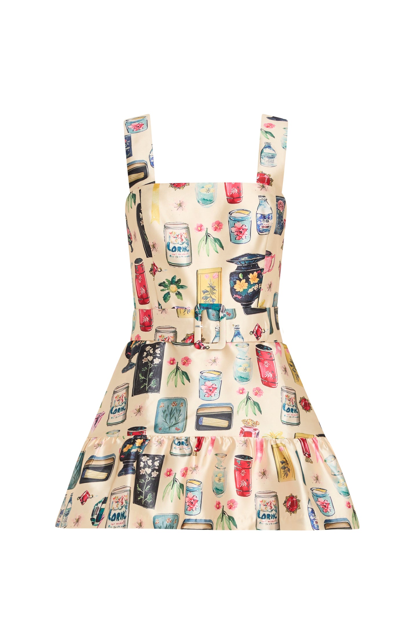 Lena Skort Romper in Treasure Print View 6