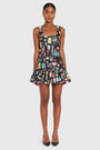 Lena Skort Romper in Treasure Print View 1
