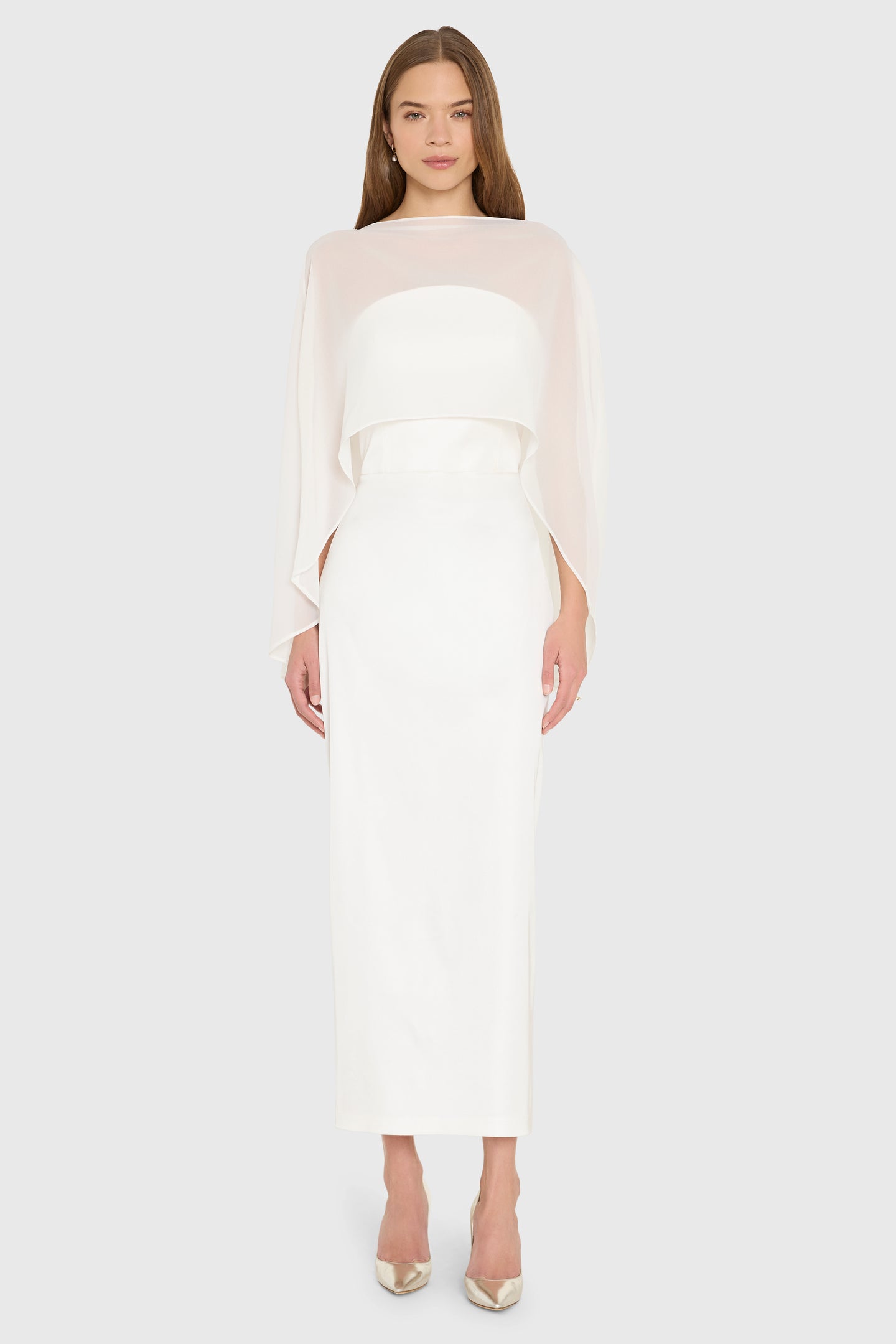Strapless Midi Berkshire Dress in Ivory Satin | XS | Amanda Uprichard Strapless Midi Berkshire Dress in Ivory Satin | XS | Amanda Uprichard