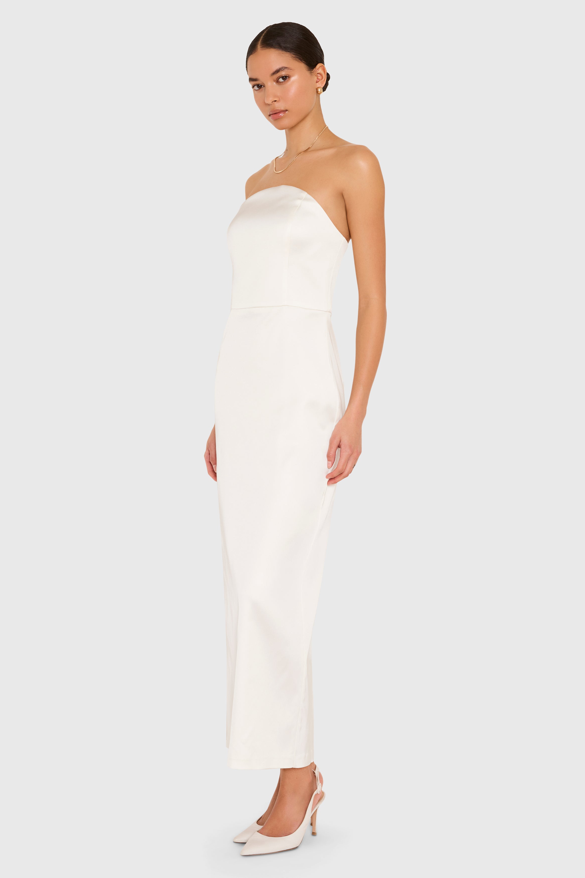 ivory formal dress midi Zapaka Women Ivory Work Dress With Belt Sheath V-Neck 3/4 Sleeve Midi Semi Formal Dress, Ivory / L