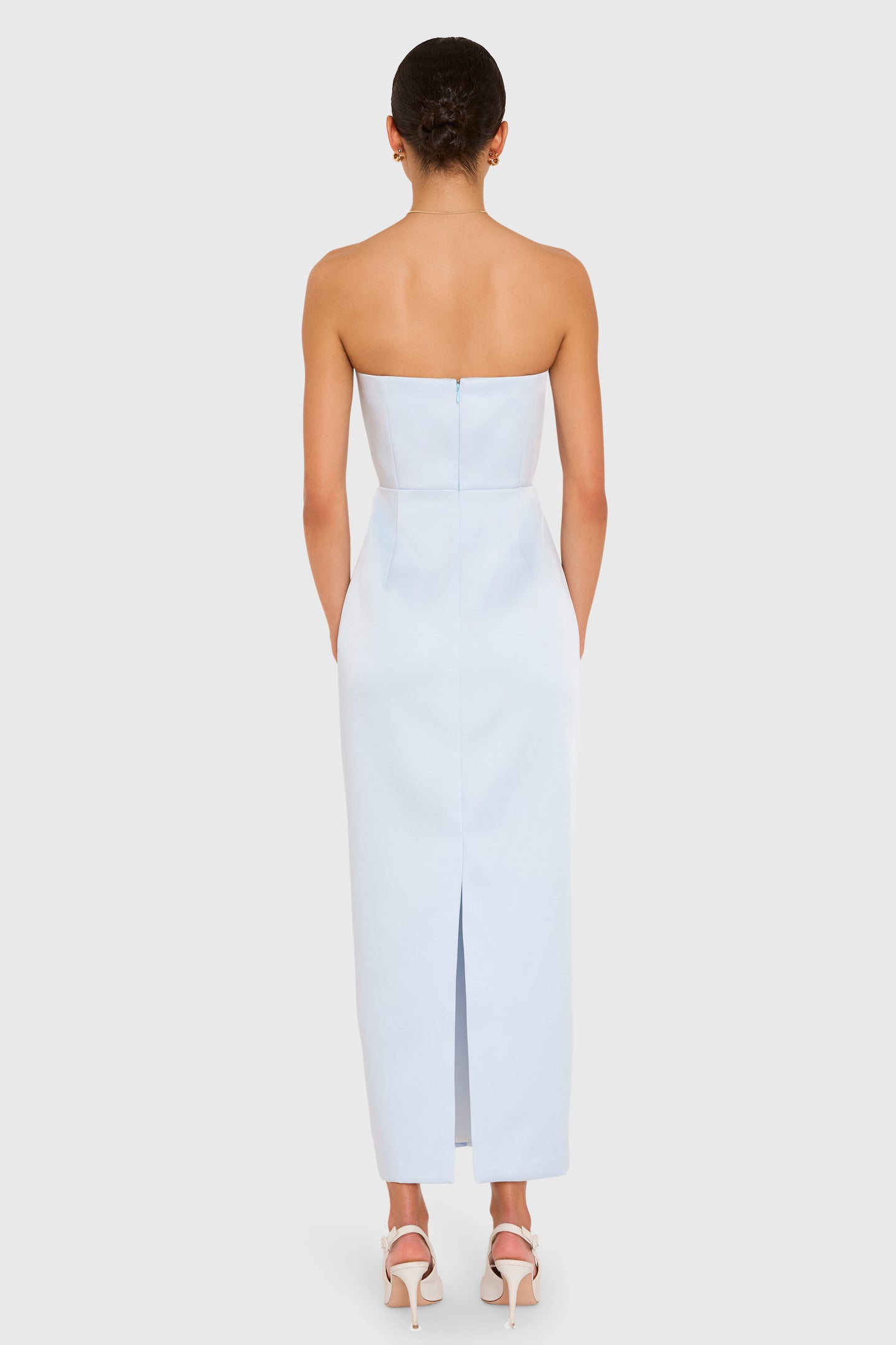 Amanda Uprichard Berkshire Midi Dress in Baby Blue - size XS Amanda Uprichard Berkshire Midi Dress in Baby Blue - size XS