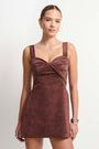Soho Romper in Suede View 3