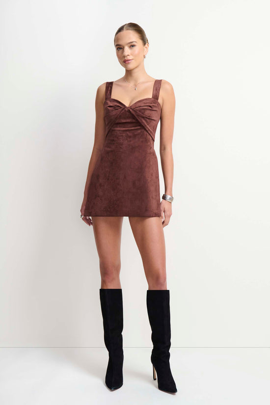 Soho Romper in Suede