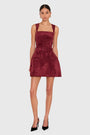 Bethany Skort Romper in Suede View 5