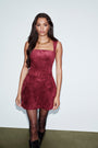 Bethany Skort Romper in Suede View 6