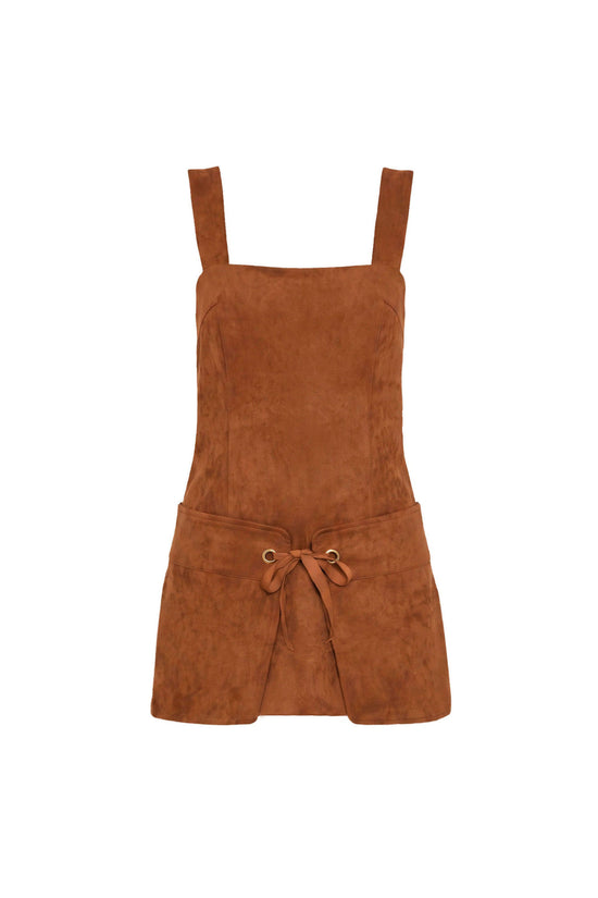 Robin Romper in Suede view 1