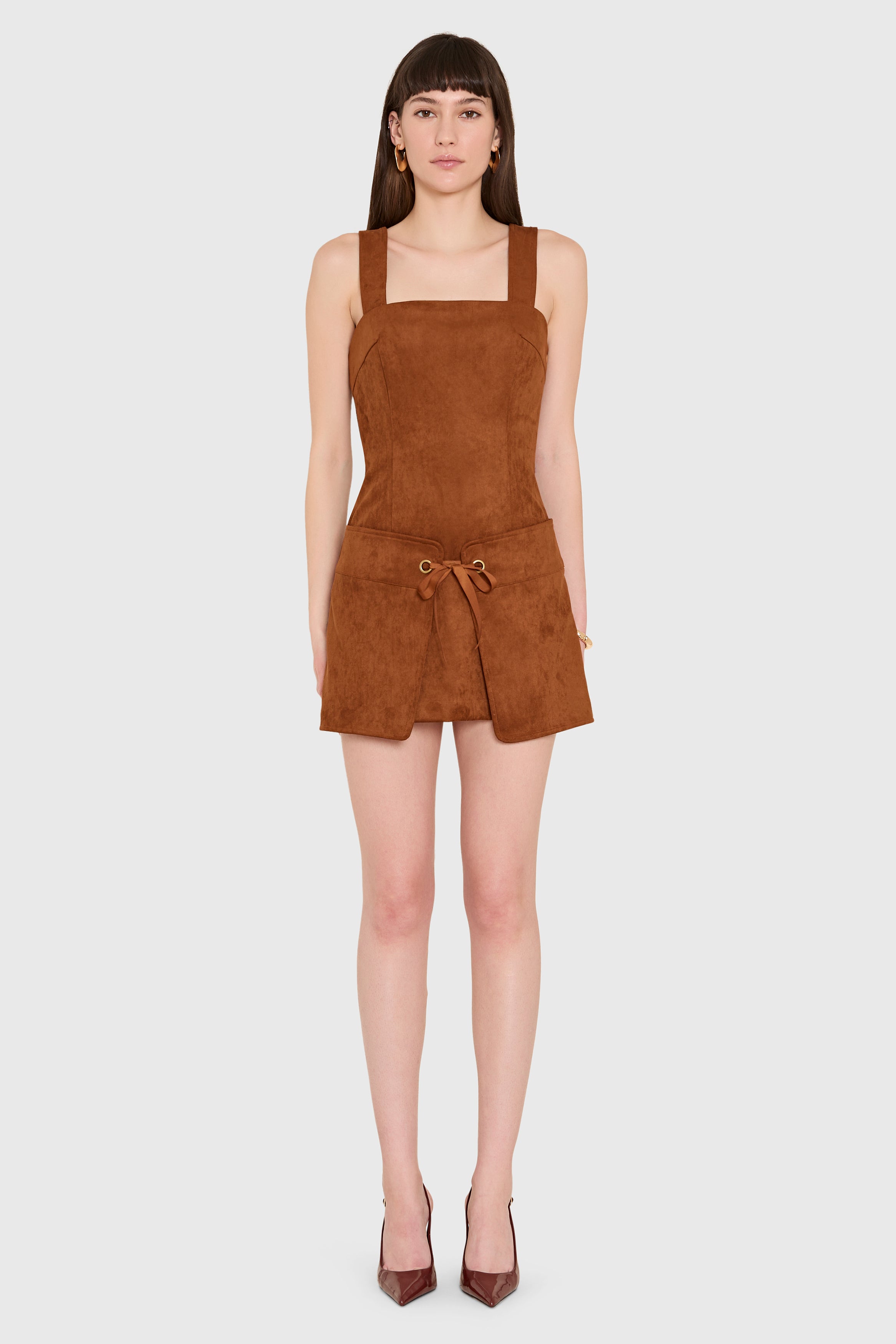 Robin Romper in Suede view 1