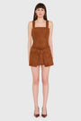 Robin Romper in Suede View 1