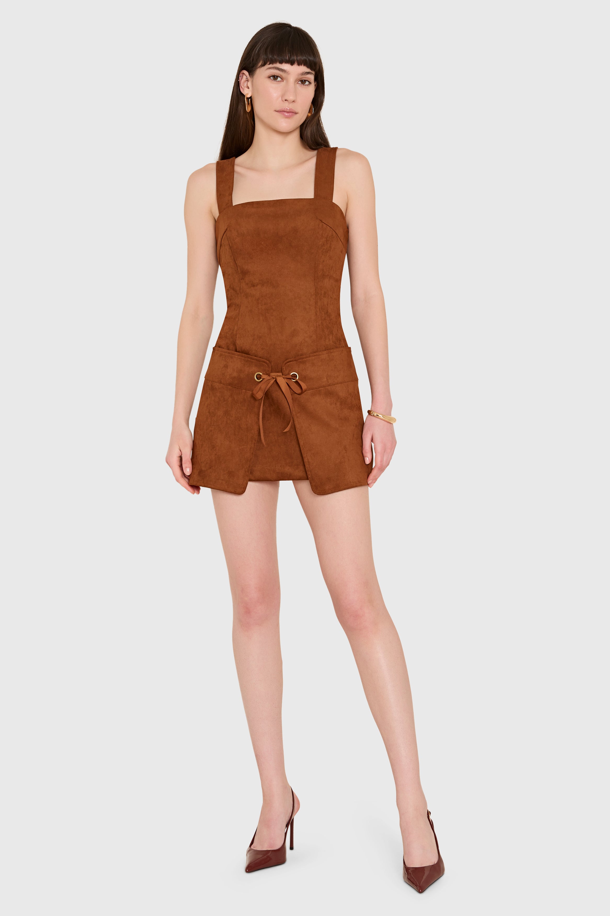 Robin Romper in Suede view 5