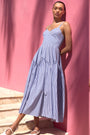 Spencer Midi Dress in Bayhaven Stripe View 6