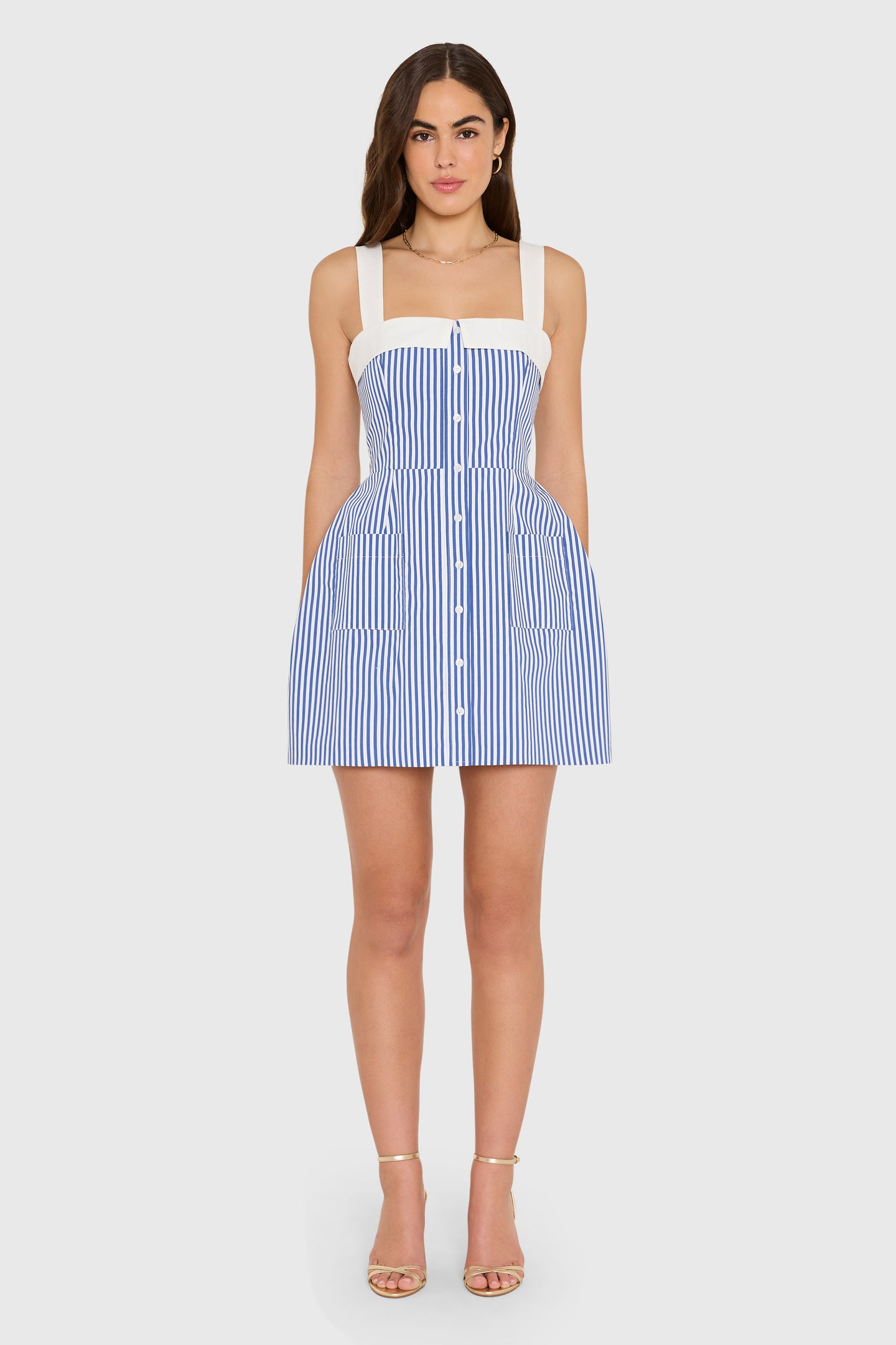 Mindy Dress in Bayhaven Stripe View 1