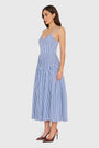 Spencer Midi Dress in Bayhaven Stripe View 2