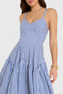 Spencer Midi Dress in Bayhaven Stripe View 4
