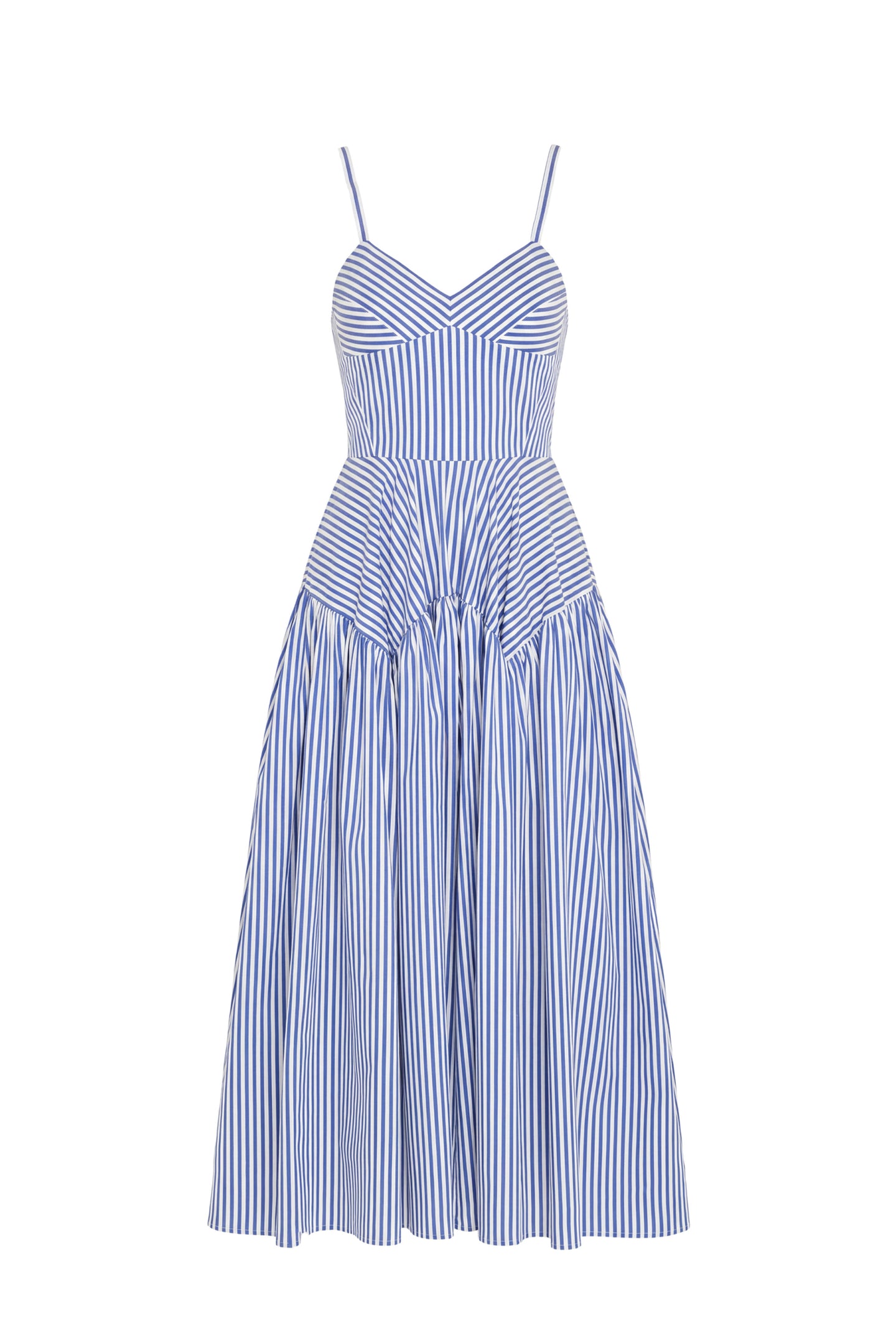 Spencer Midi Dress in Bayhaven Stripe View 7