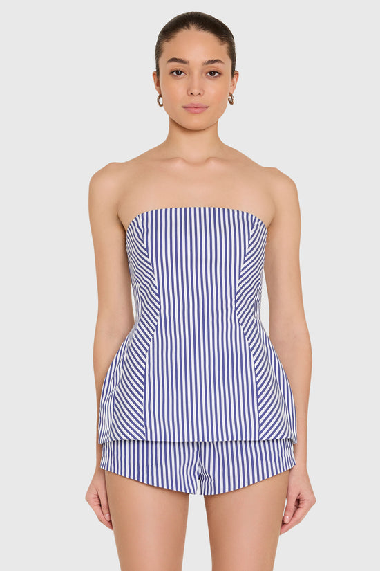 Linda Top in Bayhaven Stripe view 2