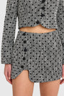 Puzzle Skort in Polka Dot Tweed View 4