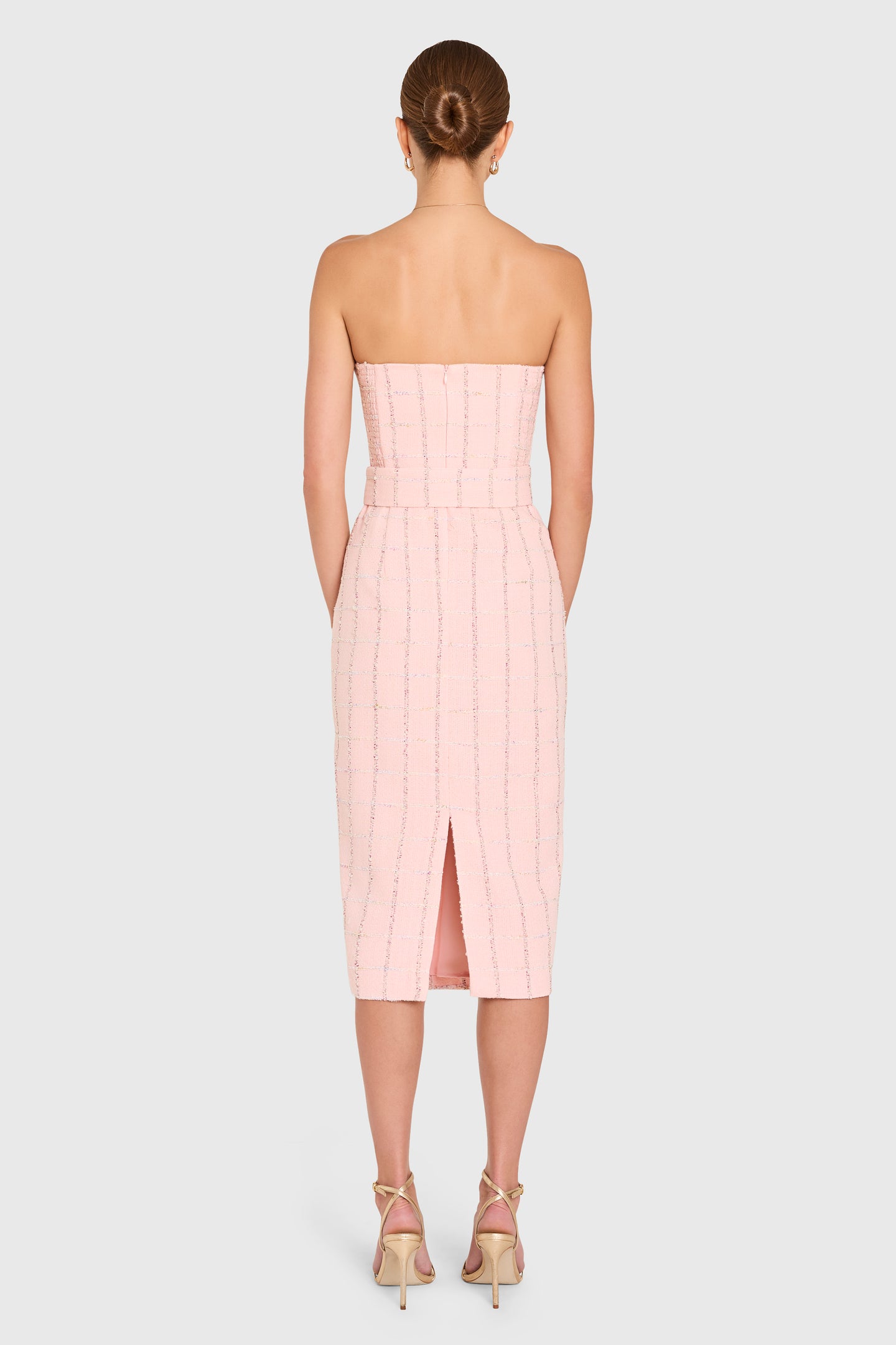 Fae Midi Dress in Charlotte Tweed View 3