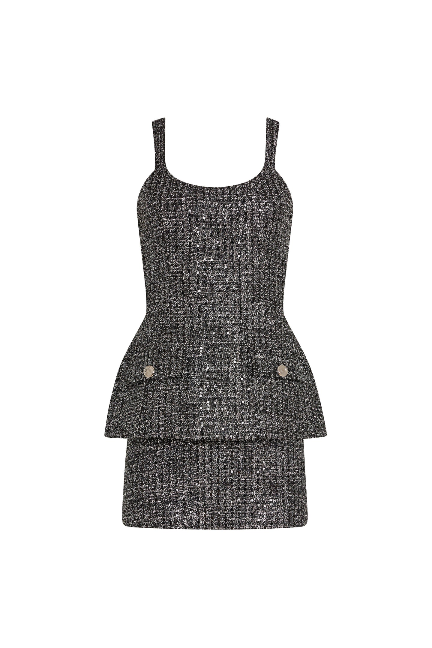 Amanda Uprichard Empire Dress in Metallic Silver - size XS Amanda Uprichard Empire Dress in Metallic Silver - size XS