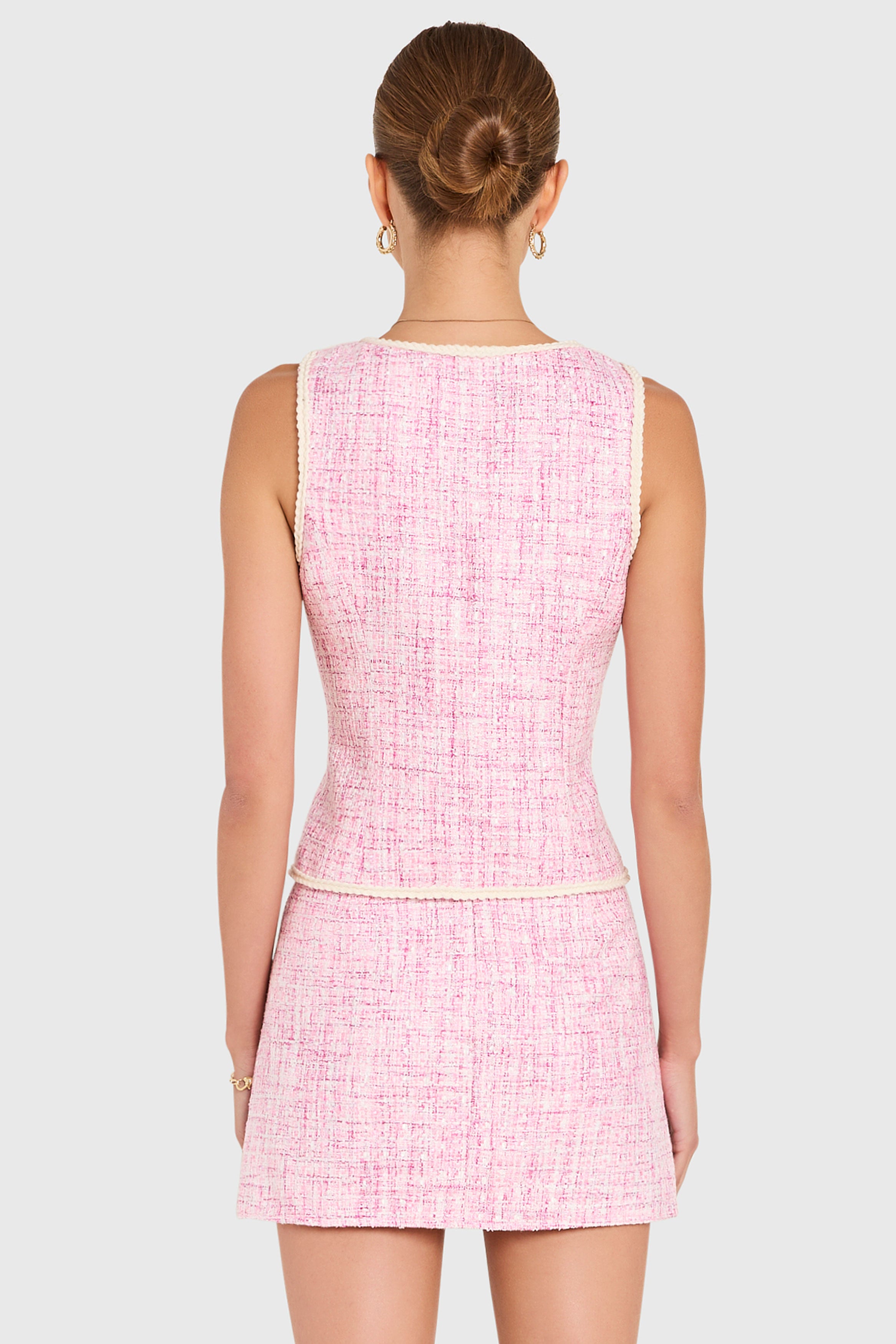 pink vest dress Huxleigh Vest Maxi Dress