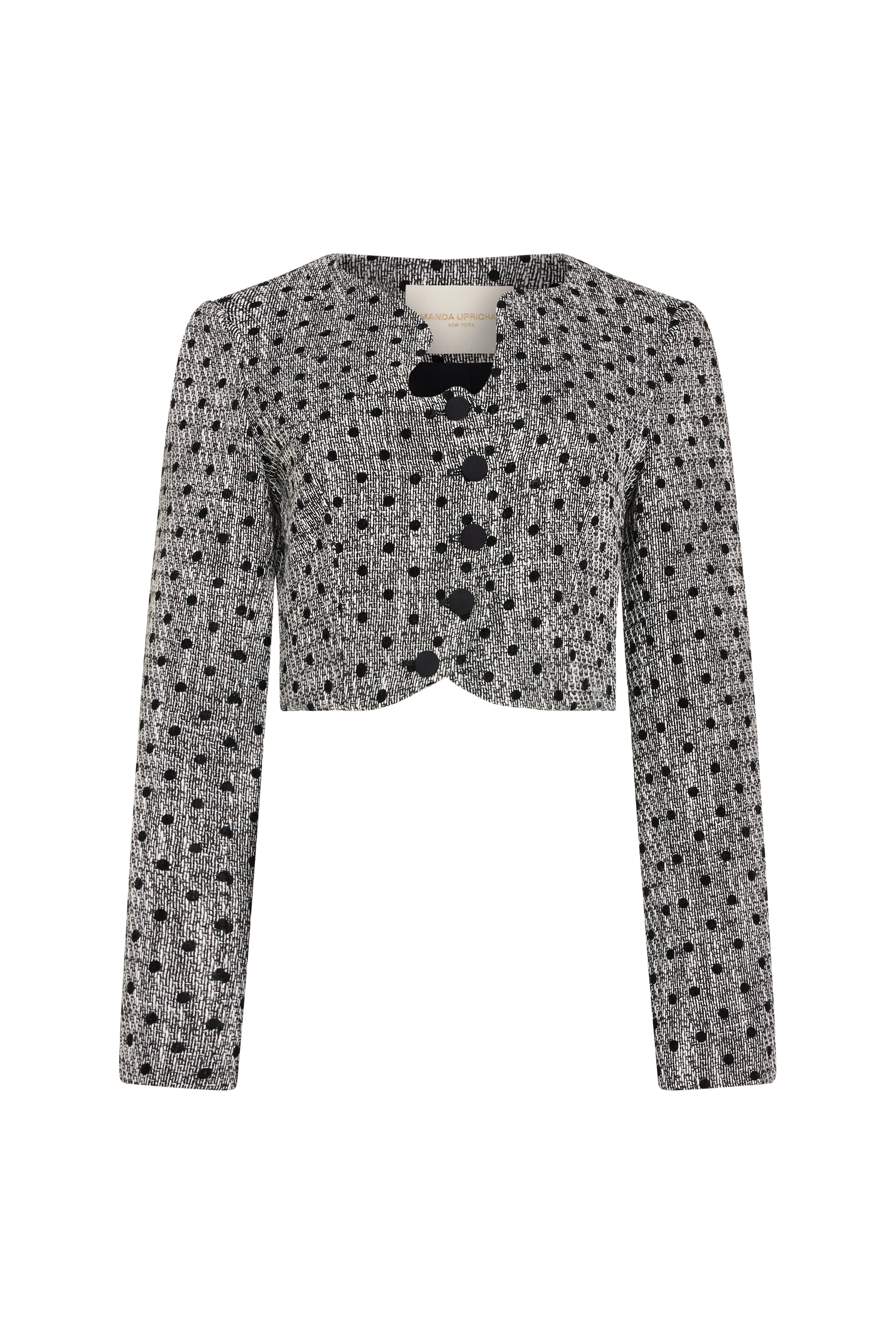 Puzzle Jacket in Polka Dot Tweed