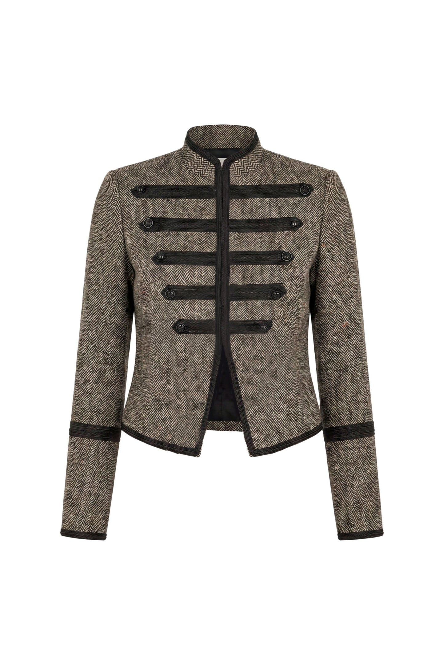 Amanda Uprichard Fiona Jacket in Watson Tweed - shown on invisible mannequin