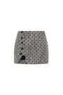Puzzle Skort in Polka Dot Tweed View 6