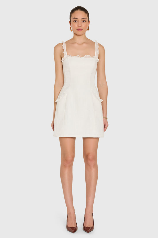 Andreina Dress in Camellia Tweed view 1