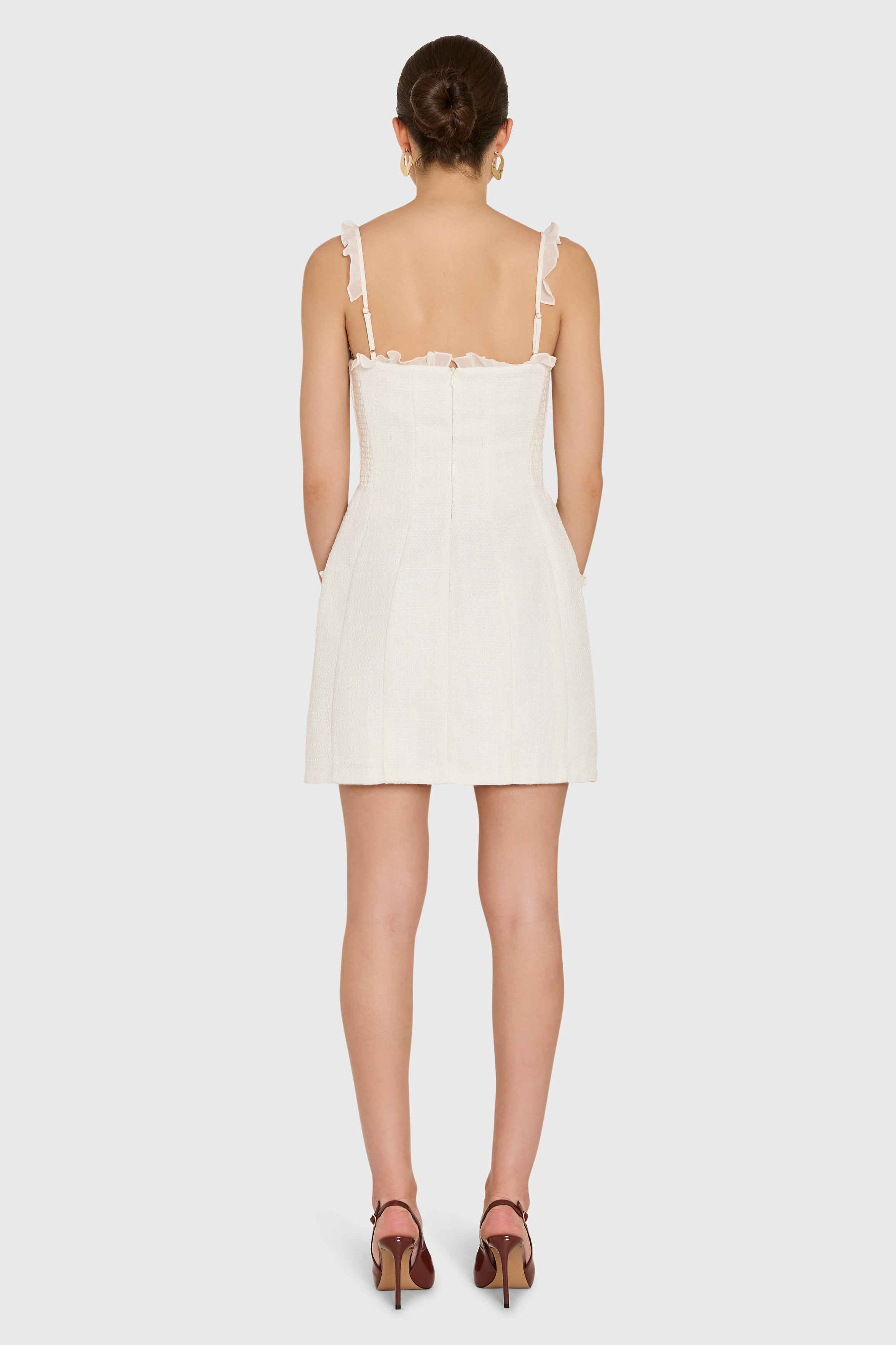 Andreina Dress in Camellia Tweed