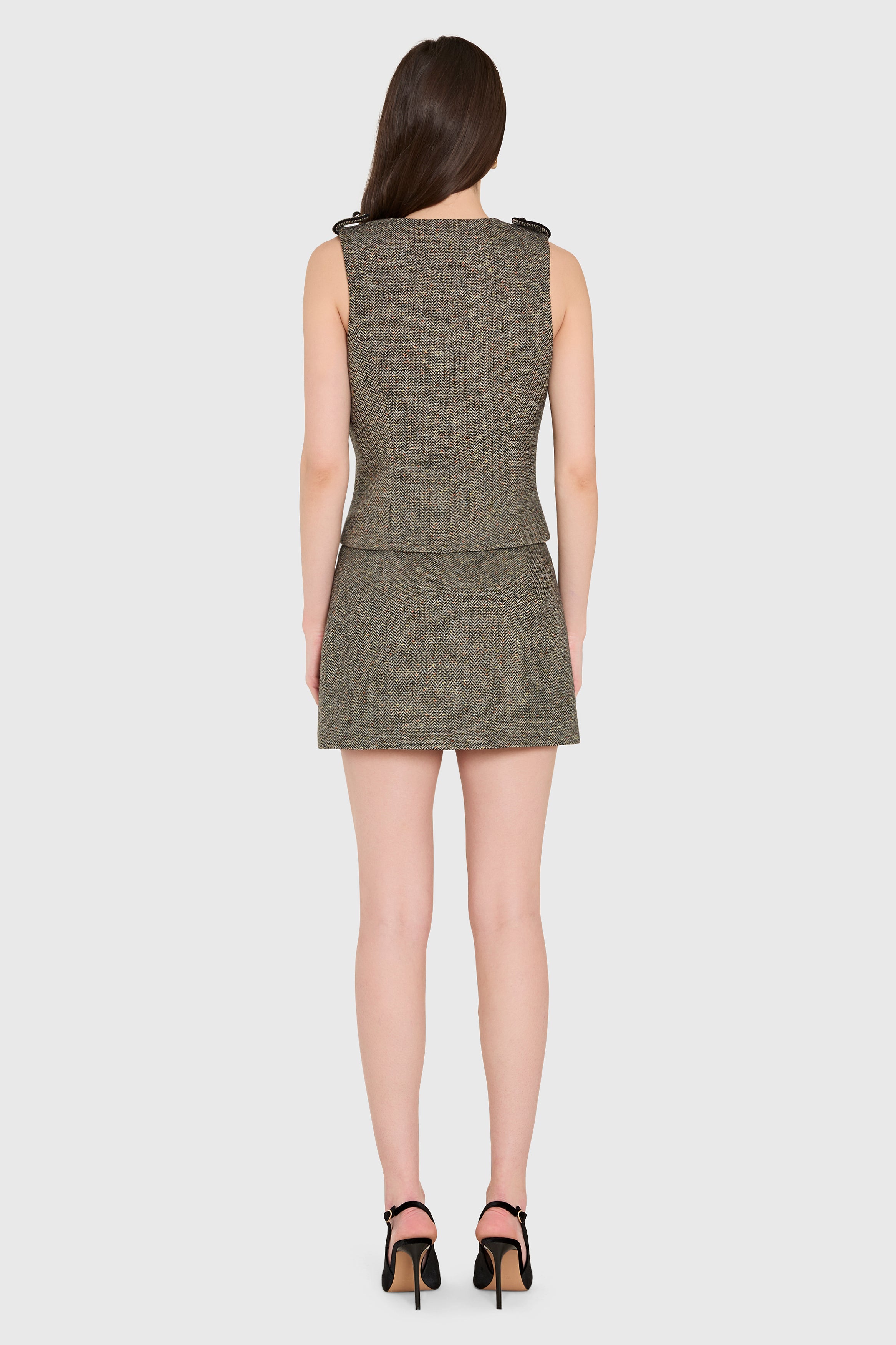 Fiona Romper in Watson Tweed view 3