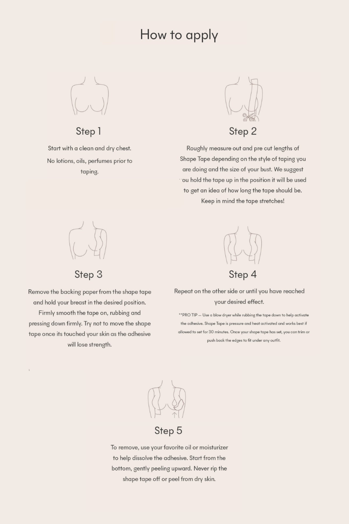 Shape Tape by Nood - how to apply