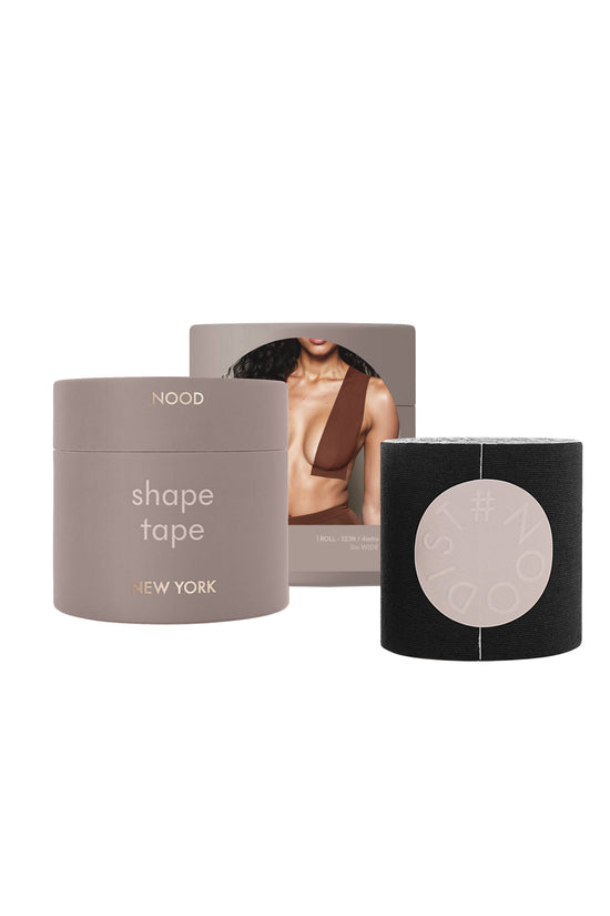 Shape Tape by Nood in Black Onyx - shown with packaging