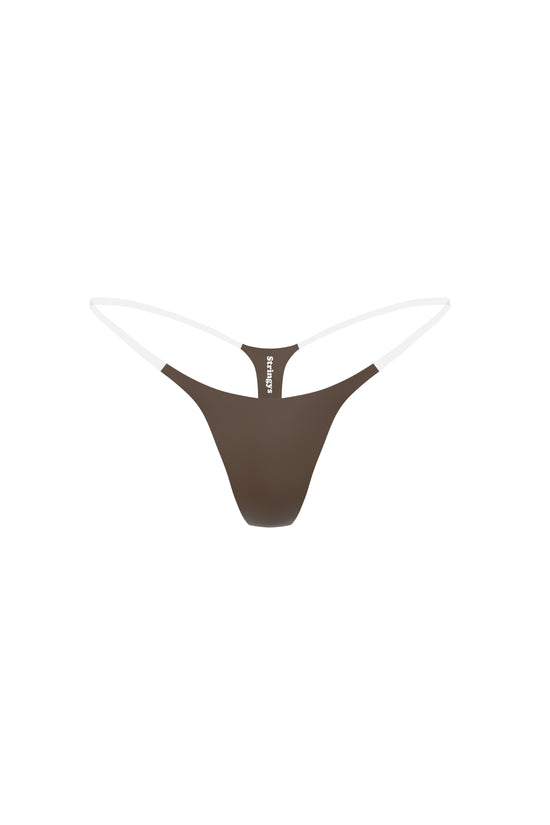 Invisible Thong by Stringys - exresso brown