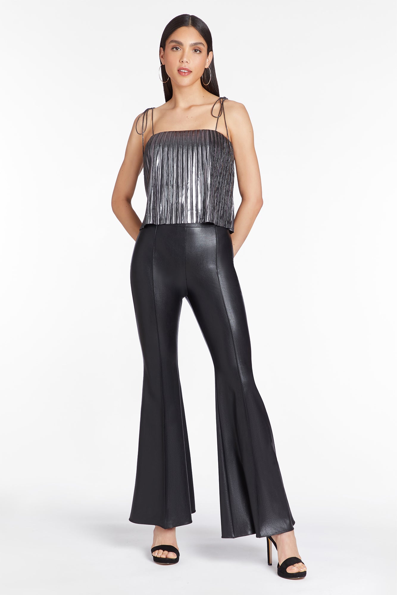 Hughes Pants in Faux Leather
