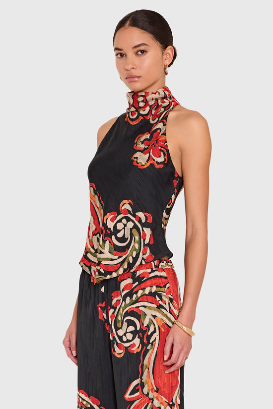 Amanda Uprichard Arielle Top in Kiara - side view